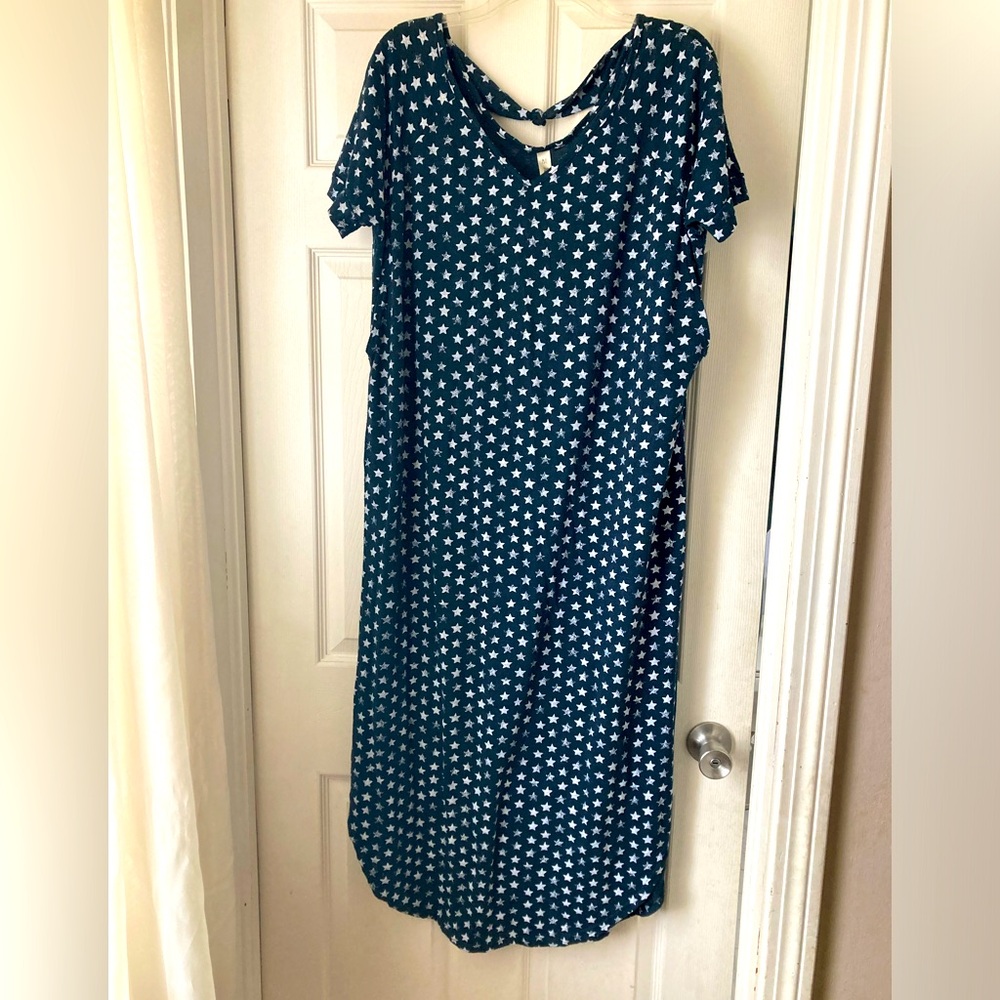 Latched Mama nursing doleman dress with side slit
